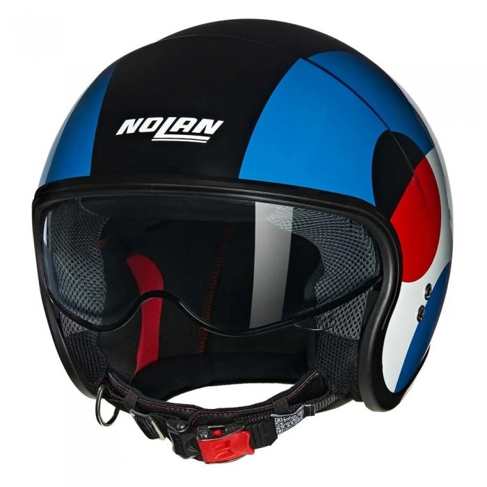 [해외]놀란 N21 06 Bicromo 오픈 페이스 헬멧 9141452158 Gloss Black / Blue / Red