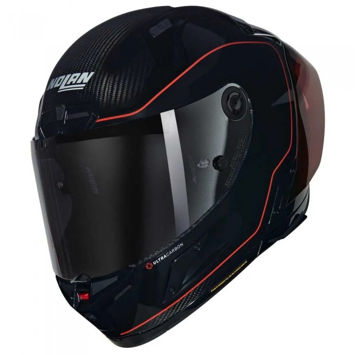 [해외]놀란 X-804 RS Ultra Carbon Asso Di Picche 풀페이스 헬멧 9141452301 Carbon / Black / Red