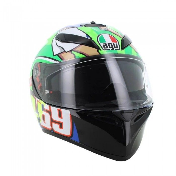 [해외]AGV OUTLET K3 SV Top MPLK 풀페이스 헬멧 9137757632 Rossi Mugello 2017