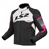 [해외]LS2 Textil Apex 자켓 9141426038 Black / White / Pink