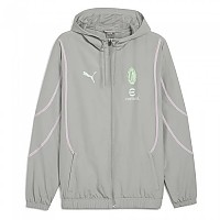 [해외]푸마 AC Milan 경기 전 자켓 3140939395 Flat Light Gray / Grape Mist