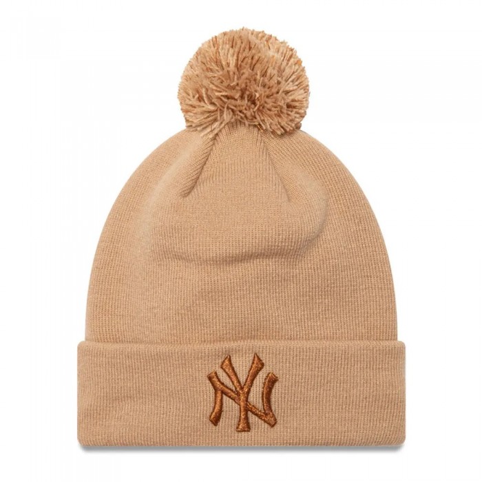 [해외]뉴에라 Metallic Bobble New York Yankees 비니 141414708 Med Beige