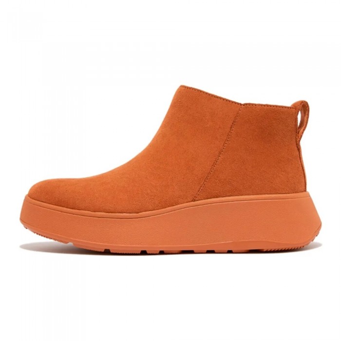 [해외]핏플랍 F-Mode Suede Flatform Zip Ankle 부츠 140110617 Light Tan