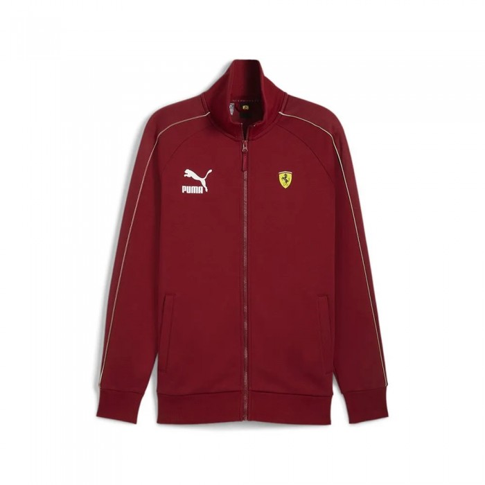 [해외]푸마 Ferrari Race Iconic T7 풀지퍼 스웨트셔츠 140939902 Intense Red / Speed Yellow