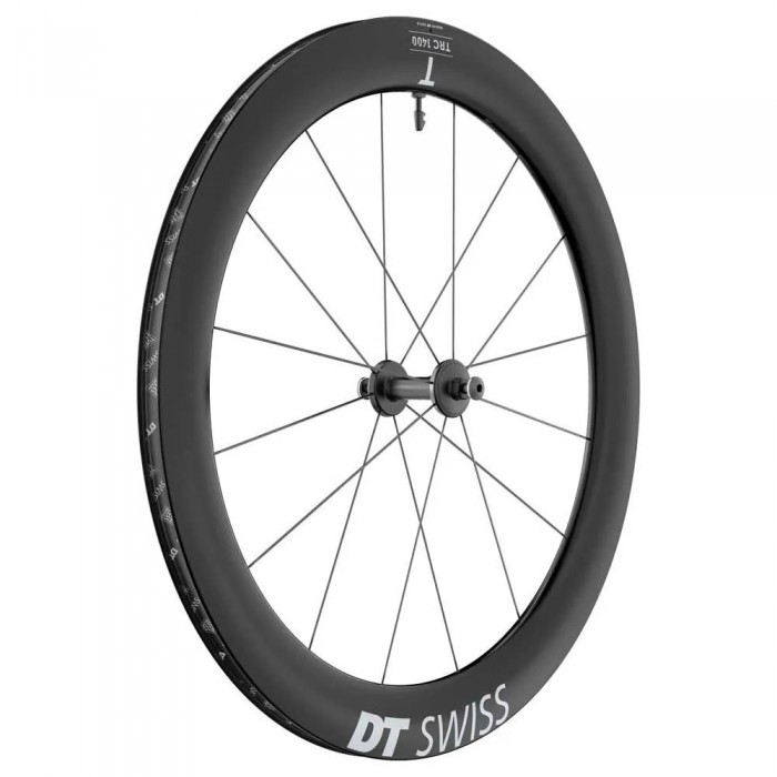 [해외]디티스위스 TRC 1400 DICUT? Tubeless 도로 자전거 앞바퀴 1140672968 Black