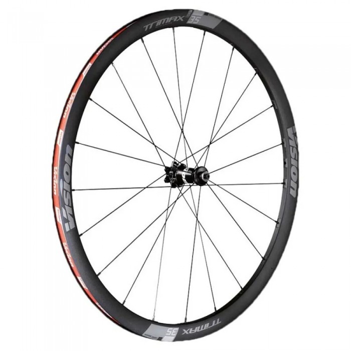 [해외]비젼 TriMax35 CL Disc Tubeless QR 도로용 휠 세트 1141382006 Black