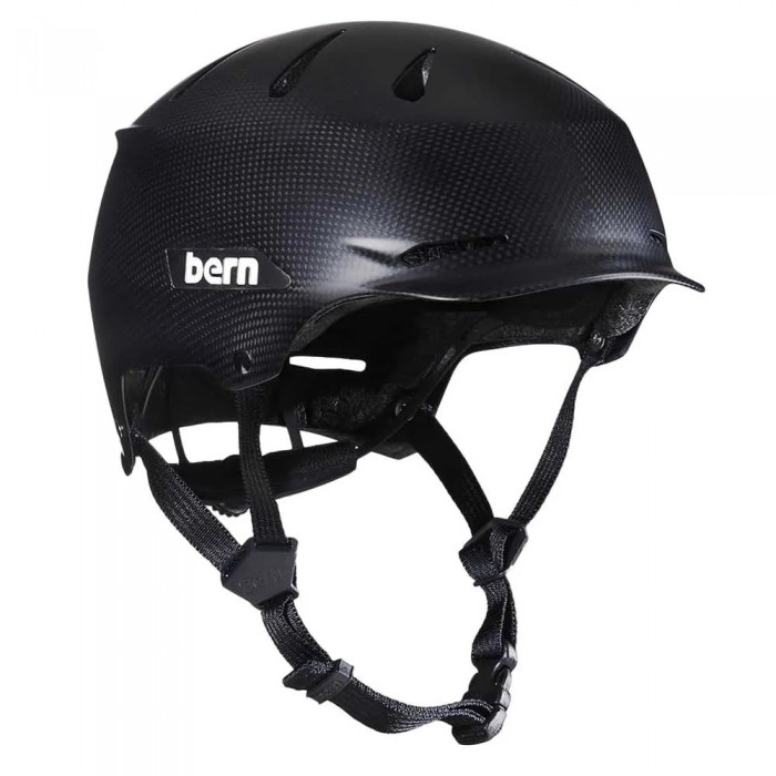 [해외]BERN Hendrix Carbon DVRT 어반 헬멧 1140612121 Semi Gloss Black