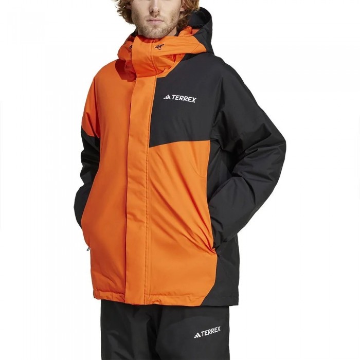 [해외]아디다스 테렉스 Multi 2L 레인.Rdy Insulated 자켓 4141082301 Semi Impact Orange / Black