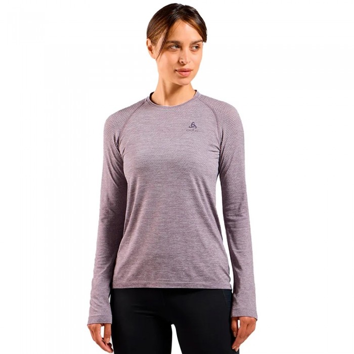 [해외]오들로 Crew Essential Seamless 긴팔 티셔츠 7140799491 Gray Ridge Melange