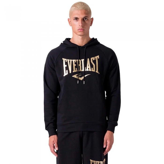 [해외]에버라스트 Unbrushed fleece logo 스웨트셔츠 7141460031 Black / Gold