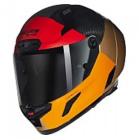 [해외]놀란 X-804 RS Ultra Carbon Blocco 풀페이스 헬멧 9141452304 Carbon / Orange / Beige / Red Visceral