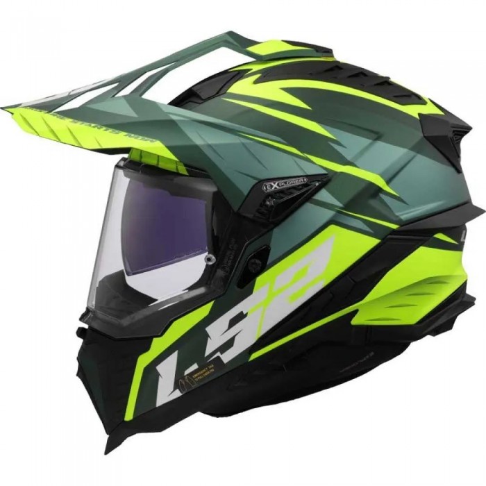 [해외]LS2 MX701 Explorer Spire 풀페이스 헬멧 9141454352 Green / Hi-Vis Yellow