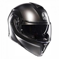 [해외]AGV Streetmodular E2206 모듈형 헬멧 9140840314 Matt Asfalto Grey