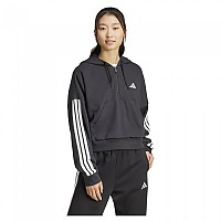 [해외]아디다스 Essentials 3 Stripes French Terry 후드티 141541445 Black / White