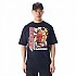 [해외]뉴에라 NBA Flame Print Oversized Chicago Bulls 반팔 티셔츠 141414799 Black