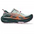 [해외]아식스 Trabuco Max 4 트레일 러닝화 4141608318 Cold Moss / Nova Orange