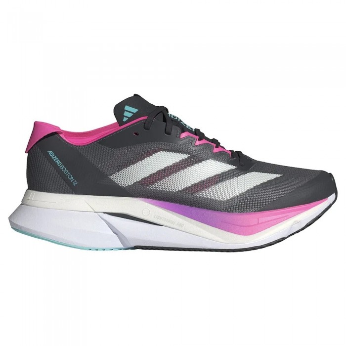 [해외]아디다스 Adizero Boston 12 러닝화 6141603826 Grey Five / Crystal Jade / Lucid Pink