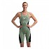 [해외]스피도 Fastskin LZR Pure Intent 2.0 Kneeskin 폐쇄형 경기용 수영복 6141025854 Country Green / Black / Iridescent