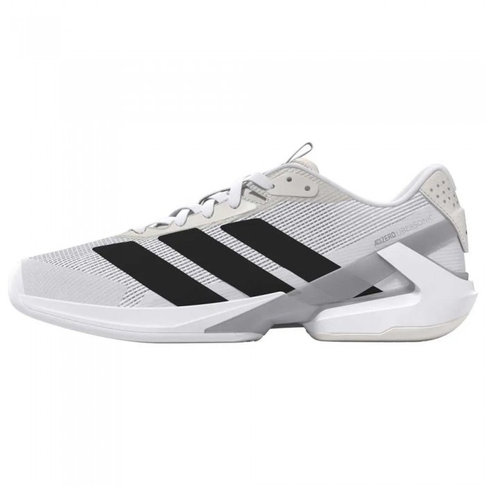 [해외]아디다스 Adizero Ubersonic 5 하드코트 슈즈 12141621140 Cloud White / Core Black / Silver Met