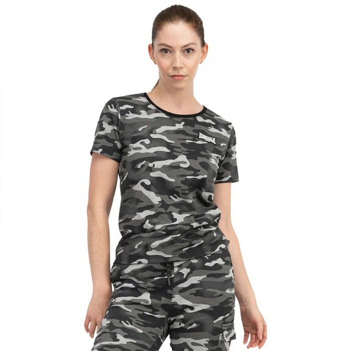 [해외]LONSDALE Margill 반팔 티셔츠 7141308159 Camo Grey