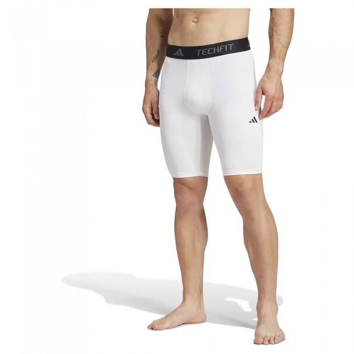 [해외]아디다스 Techfit Compression 짧은 레깅스 7141567550 White