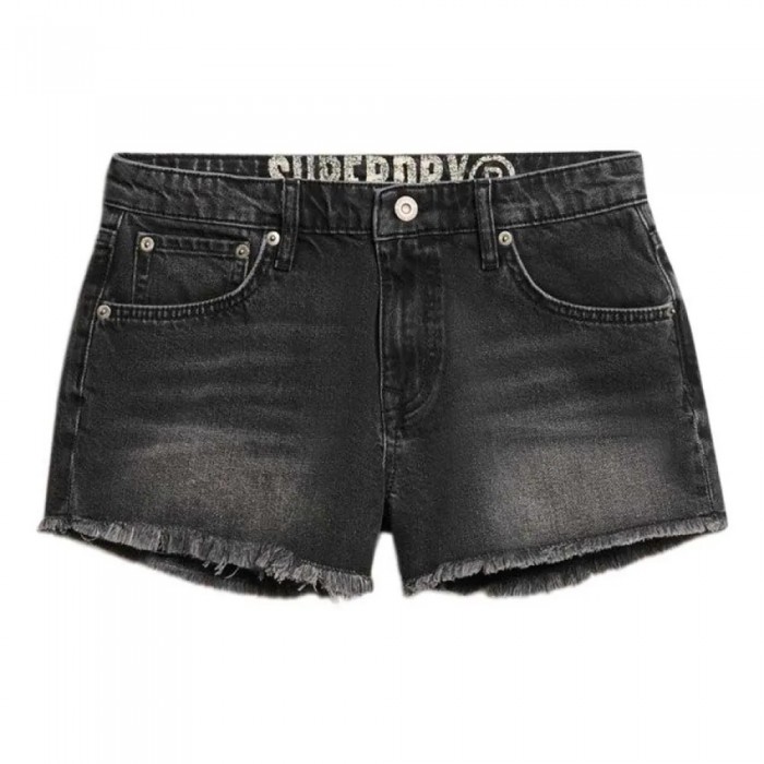 [해외]슈퍼드라이 Hot 데님 반바지 141663290 Roseland Washed Black