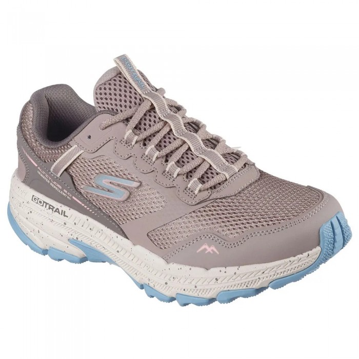 [해외]스케쳐스 Go Run 트레일 Altitude 2.0 운동화 141550243 Taupe Leather / Blue Trim