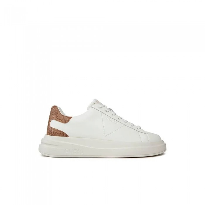 [해외]GUESS Elba Leather 운동화 141305807 White / Beige / Brown