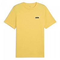 [해외]푸마 Ess 2 Color Small Nº1 Logo 반팔 티셔츠 141465959 Sunny Yellow