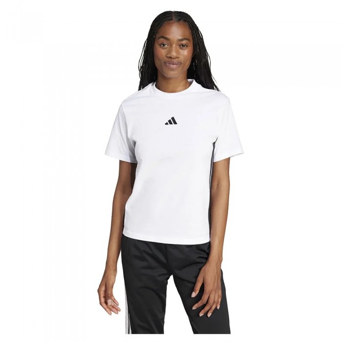 [해외]아디다스 Essentials 3 Stripes Cotton 반팔 티셔츠 141515978 White / Black