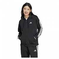 [해외]아디다스 Essentials 3 Stripes 플리스 풀지퍼 스웨트셔츠 141541390 Black / White