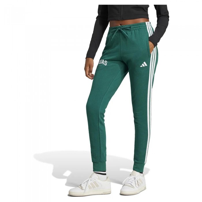 [해외]아디다스 Essentials 3 Stripes 조거팬츠 141566225 Collegiate Green