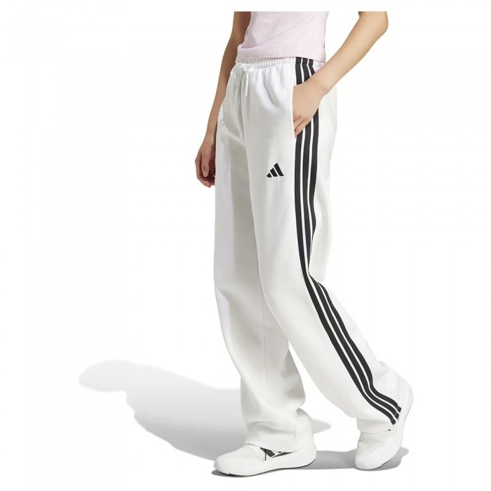 [해외]아디다스 Essentials 3 Stripes Open Hem 플리스 조거팬츠 141566268 White / Black