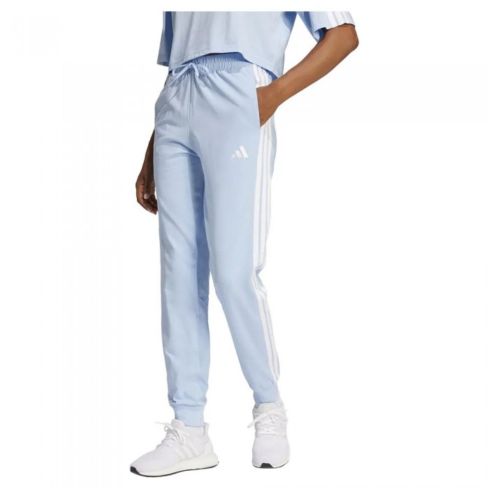 [해외]아디다스 Essentials 3 Stripes 조거팬츠 141566327 Glow Blue / White