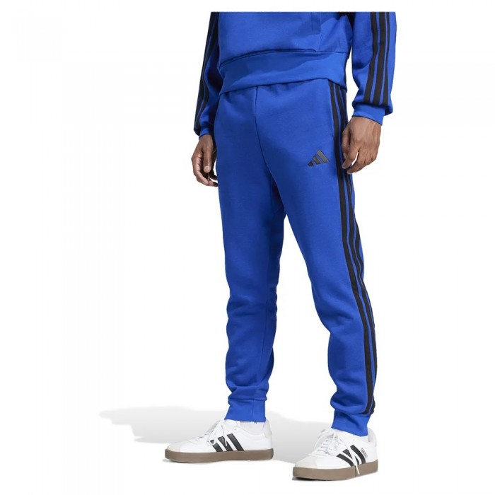 [해외]아디다스 Essentials 3 Stripes 플리스 조거팬츠 141566237 Team Royal Blue / Black