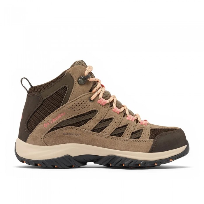 [해외]컬럼비아 Crestwood™ Mid Waterproof 등산화 4141250733 Cordovan / Mud