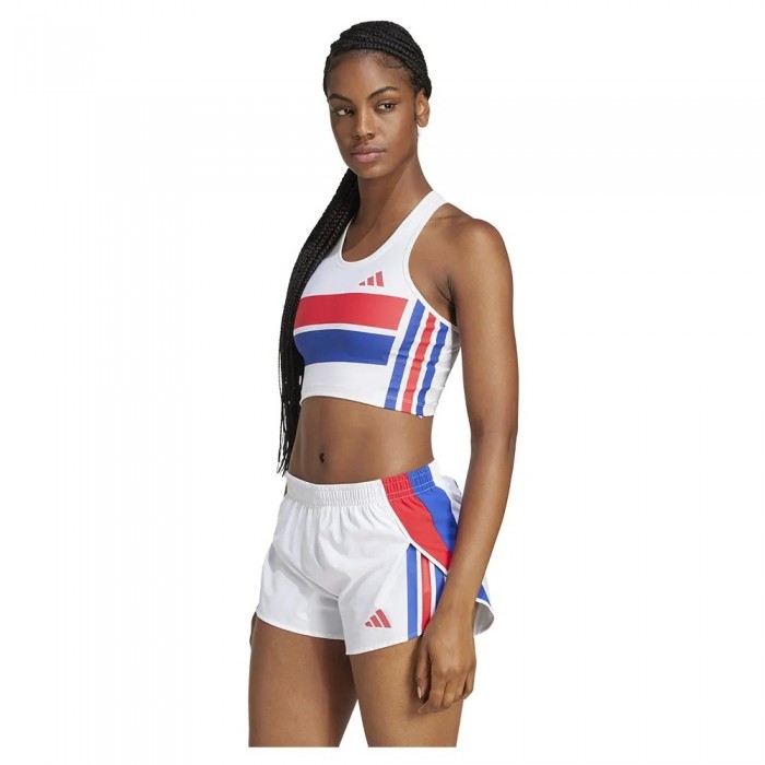 [해외]아디다스 Adizero Retro Crop 스포츠 탑 6141585129 White