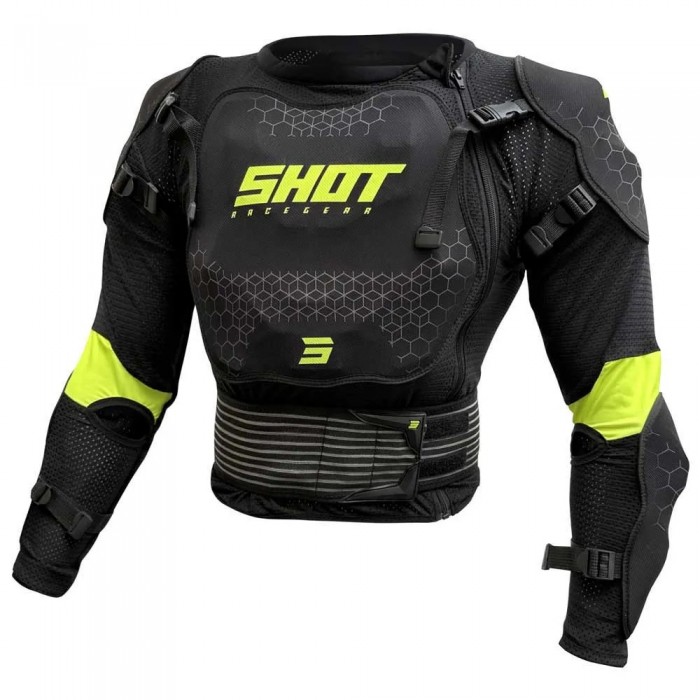 [해외]SHOT Optimal 2.0 긴팔 보호 티셔츠 9141452050 Black / Neon Yellow