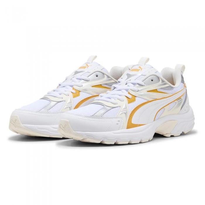 [해외]푸마 Milenio Tech 운동화 141722161 Puma White / Archive Gold / Warm White