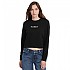 [해외]GUESS JEANS Gj Crop Cn 3D Emb 스웨트셔츠 141631535 Jet Black A996