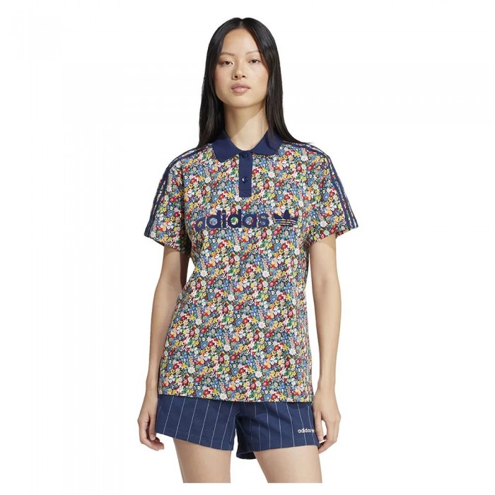 [해외]아디다스 ORIGINALS Liberty London Football 져지 반팔 폴로 셔츠 141517306 Multicolor / Night Indigo