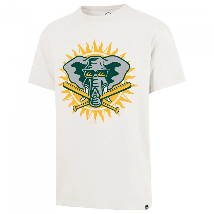 [해외]47 MLB Oakland Athletics Graphic Drop Shoulder 반팔 티셔츠 141312022 Sandstone