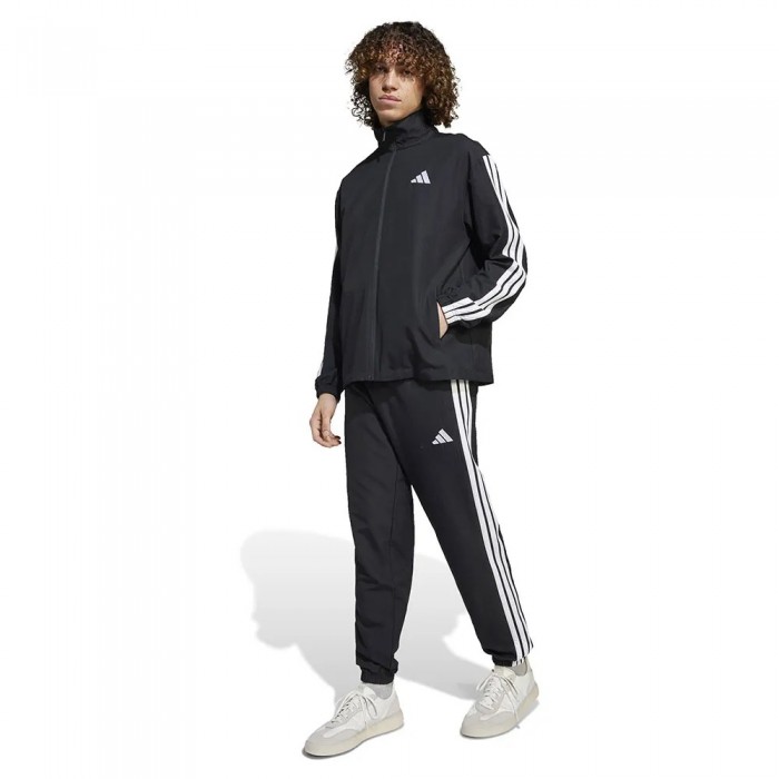 [해외]아디다스 Sportswear Basic 3 Stripes Woven 운동복 141542130 Black