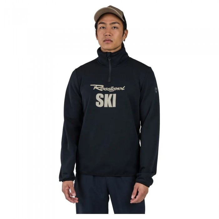 [해외]로시뇰 Signature Ski 하프 지퍼 플리스 5141470506 Black