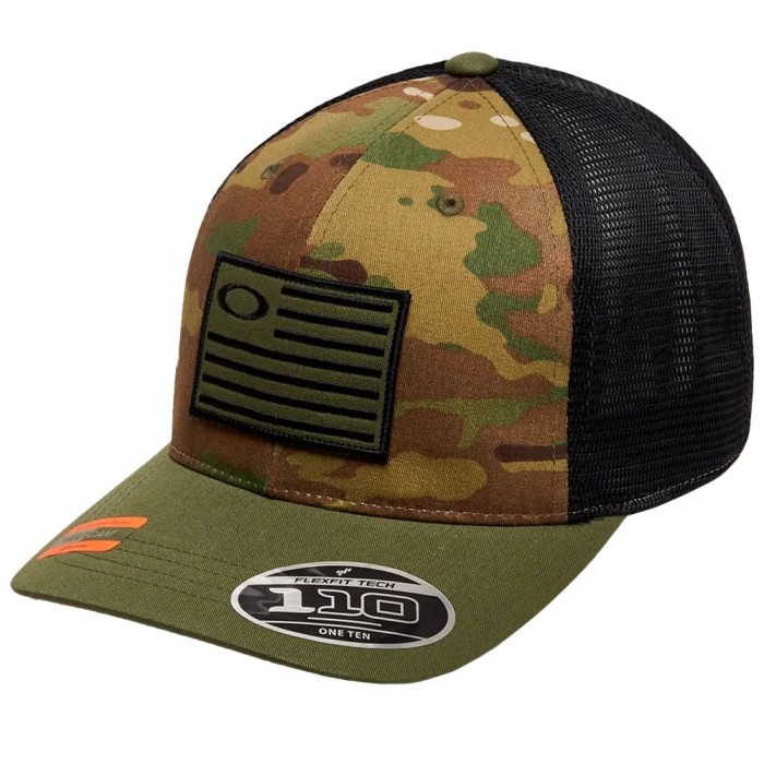 [해외]오클리 APPAREL Si multicam flag 110 snapbck 모자 5141711379 Multicam