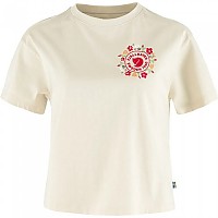 [해외]피엘라벤 Fj?llblomster Logo 반팔 티셔츠 4141636606 Chalk White