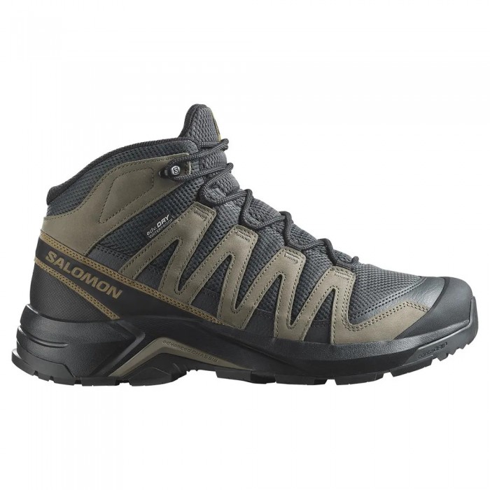 [해외]살로몬 X-Adventure Recon Mid 고어텍스 등산화 4141627244 Asphalt / Falcon / Coyote Brown