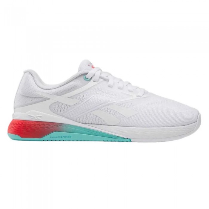 [해외]리복 Nano X5 운동화 7141808068 Ftw White / Ai Aqua / Energy Red