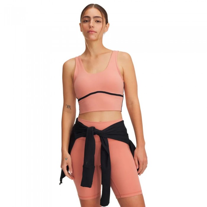 [해외]언더아머 Meridian Piped Crop 민소매 티셔츠 7141474896 Canyon Pink / Black / Canyon Pink