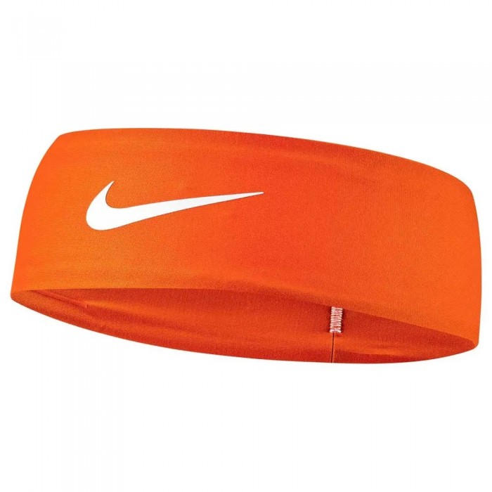 [해외]나이키 ACCESSORIES Dri-Fit Fury Classic 헤드밴드 7141668006 Safety orange / White